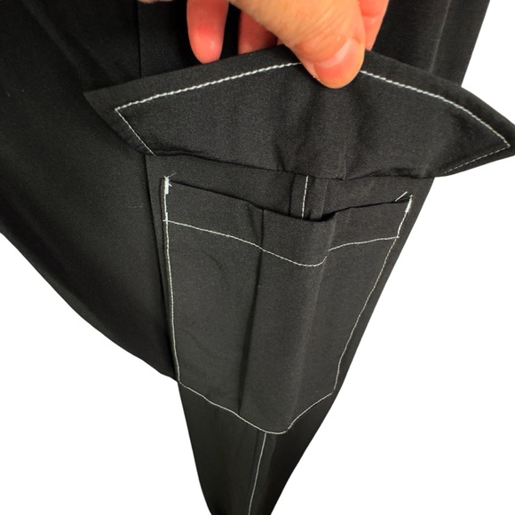 NWT Noisy May Kirby Cargo Utility Jogger Pants Black/White Women’s Size XL - Picture 11 of 16